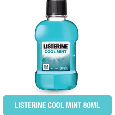 Listerine Cool Mint 80 ml Ağız Gargarası Ferah Nefes ve Antibakteriyel Etki
