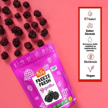Pol's Freeze Fresh Pol’s Freeze Fresh Dondurularak Kurutulmuş Böğürtlen 20