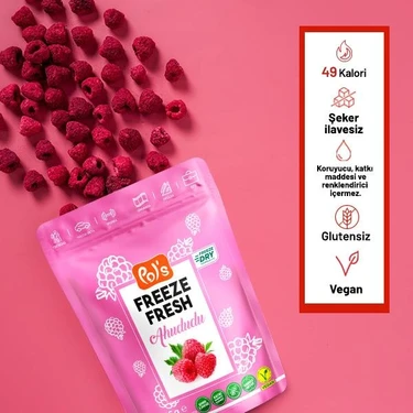 Pol's Freeze Fresh Pol’s Freeze Fresh Dondurularak Kurutulmuş Ahududu 16