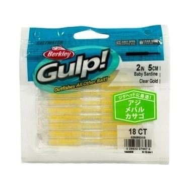 Berkley Gulp Sw Baby Sardine Sahte Yemi Renk: Clear Gold Fiyatı