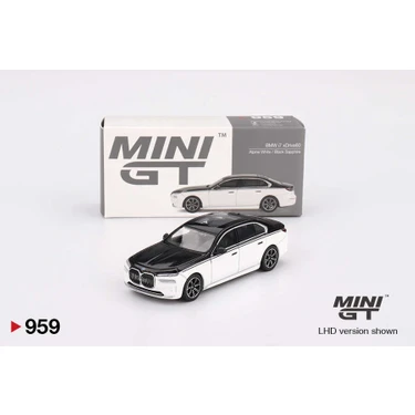 Mini Gt 1/64 959 Bmw I7 XDRIVE60 Alpine White / Black Fiyatı