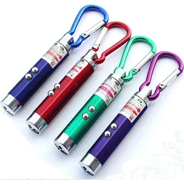 Bigem Kedi Oymatmak Için Lazer Mini Lazer Anahtarlık Lazer Işık Kırmızı Noktalı