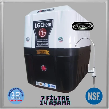 Ligth Gastro Chem Platınum 10 Litre 7 Filtre 14 Aşama Gümüş Iyon, Mineral, Alkali Filtreli Renk Su