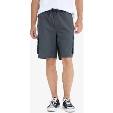 DeFacto Kargo Fit Gabardin Bermuda Şort