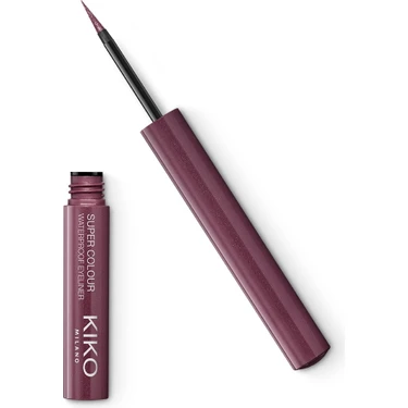 Kiko Milano Eyelıner 07 Burgundy Suya Dayanıklı Super Colour Likit Eyeliner Kolay Uygulama