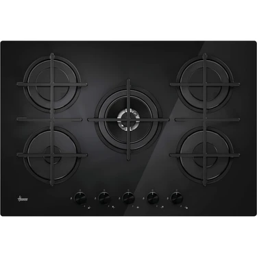 Hoover HVG7PB/TK Gazlı Ankastre Ocak 5 Gözlü Cam Yüzeyli Şık Tasarım ve Kolay
