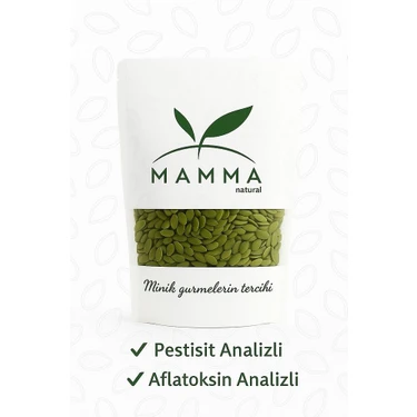 Mamma Emada Kabak Çekirdeği İçi 200 gr Türkiye Menşeli Pestisit ve Aflatoksin Analizli Doğal
