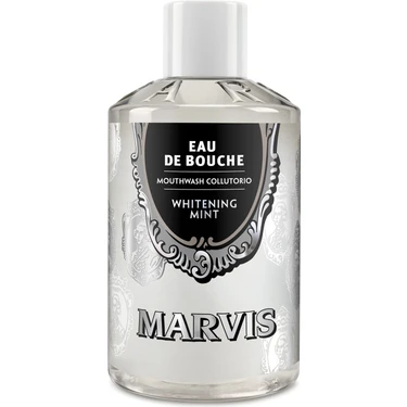 Marvis Whitening Mint Ağız Bakım Suyu 400 ml Uzun Süreli Ferahlık ve Plak Karşıtı Etki