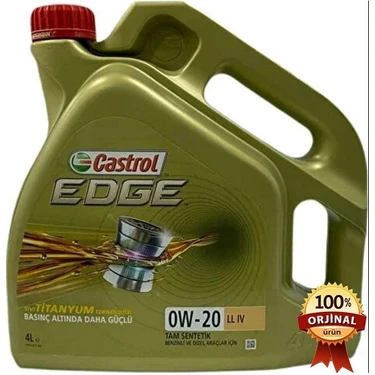 Castrol Edge 0W-20 Ll Iv 4 Litre Motor Yağı Benzinli Dizel Fiyatı