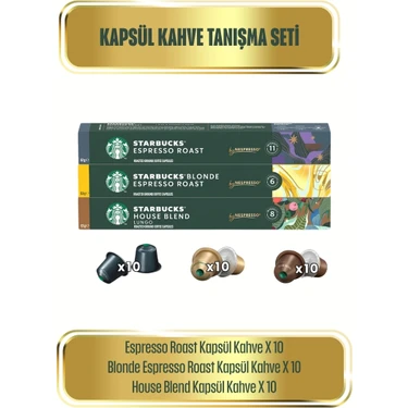 Starbucks Nespresso Uyumlu Kapsül Kahve Tanışma Seti 30'lu – Blonde,