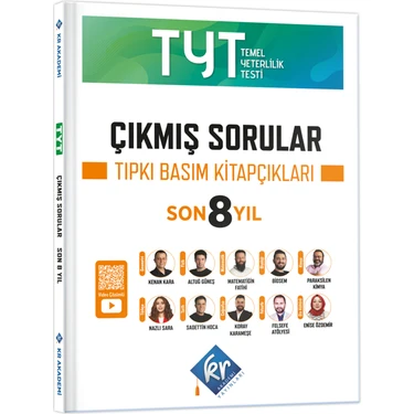 TYT Çıkmış Sorular Son 8 Yıl Tıpkı Basım Kitapçıkları KR Akademi