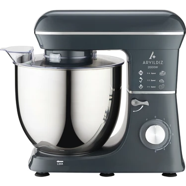 Aryıldız Power Chef XXL 2000 W Stand Mikser 10 Litre Paslanmaz Çelik Hazne ile 6 Kademeli