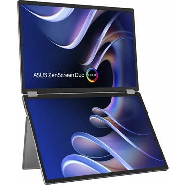 Asus Zenscreen Duo OLED MQ149CD 14" 60Hz 1ms Mhdmı+Usb-C Hdr Fullhd+ OLED Taşınabilir