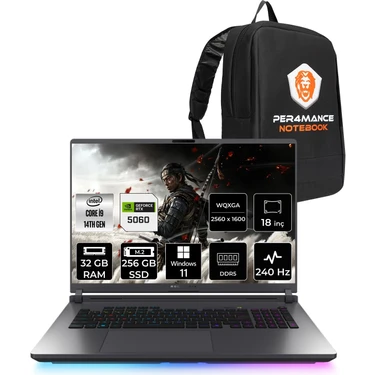 Asus Rog Strix G18 i9 14900HX RTX 5060 8GB Gaming Laptop Fiyatı