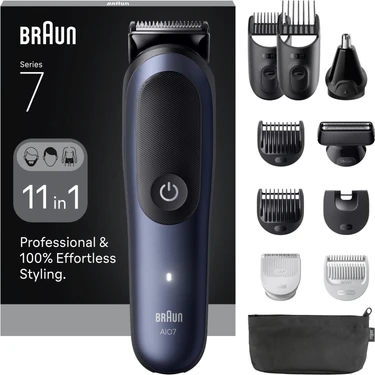 Braun Hepsi Bir Arada Series 7, 11’i 1 Arada Tıraş Kiti, Problade, Autosense,