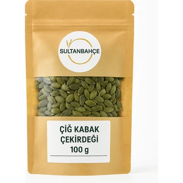Sultanbahçe Çiğ Kabak Çekirdeği 100 gr | Kabuksuz – Tuzsuz – Doğal Protein ve Lif Kaynağı –