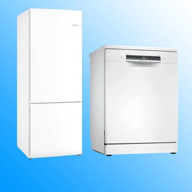 Bosch KGN55VWE0N Buzdolabı  - SMS4IKW62T Bulaşık
