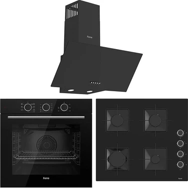 Fryart QXE62CS-SS205-D086 Turbo Ankastre Set -