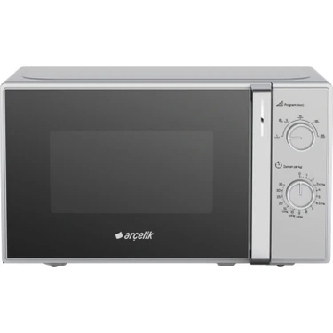 Arçelik Md 201 G 700 W Güçte Gümüş Renk Solo Mikrodalga Fırın 20 L Kapasite ile Pratik