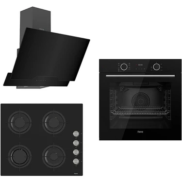 Ferre Fryart Cs Serisi Siyah Ankastre Cam Set D063 CS205 XE63CS Modern Tasarım ve