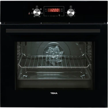 Teka - Hak 625 Bk - Ankastre Multifonksiyonel Dijital Ekranlı Fırın - Siyah Cam - 65 Lt -