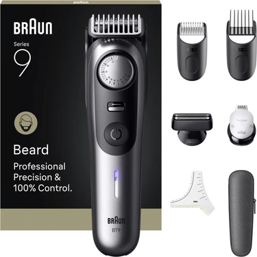 Braun Sakal Düzeltici Series 9, +7 Berber Ekipmanları, 52 Uzunluk, Problade,