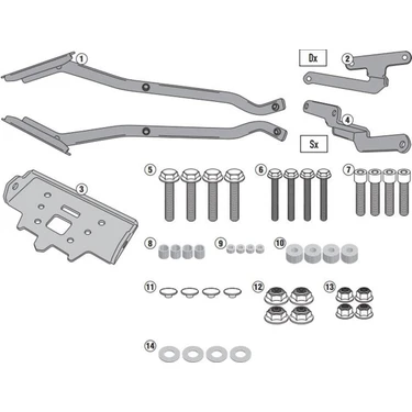 パーツ KAZU Gıvı 4116fz Kawasakı Z300 (15-16) Arka Çanta Taşıyıcı Fiyatı