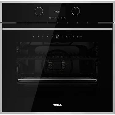 Teka STEAKMASTER Ankastre Multifonksiyonel Dokunmatik Dijital Ekranlı Turbo Fırın Siyah Cam 70 lt