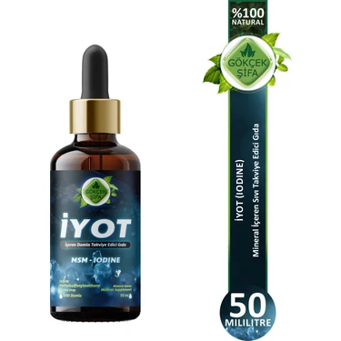 MINERAL IODINE DRINK 2L原液 ミネラル コロイドヨード水 Gökçek Şifa Msm Iyot (Msm Iodine) 50 ml Fiyatı - Taksit Seçenekleri