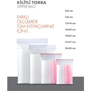 Akalın Professional Cleaning Products Patlamaz Yırtılmaz Kilitli Naylon Torba