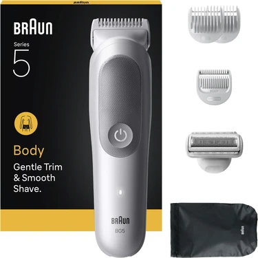 Braun Vücut Tıraş Makinesi Series 5, +6 Aksesuar, Su Geçirmez,