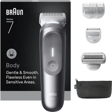 Braun Vücut Tıraş Makinesi Series 7, +6 Aksesuar, Kompakt, Smartlight,