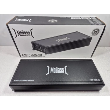 Mobaş Mobass MBP-225.4D 4 Kanal Ses ve Bass Anfisi 230 Rms x 4 Oto Anfi 312x111x46mm
