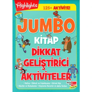 Dikkat Atölyesi Yayınları Jumbo Kitap Dikkat Geliştirici Aktiviteler Kolektif Yazar Ciltsiz Yayın