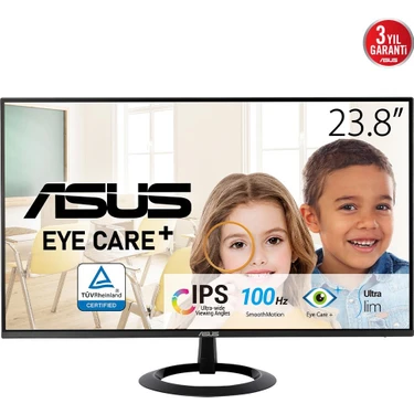 Asus VZ24EHF Consumer  23.8 IPS Freesync 1920X1080 1ms 100HZ HDMI Vesa 3yıl Eyecare,