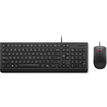 Lenovo Essential Kablolu Türkçe Q Klavye Mouse Set
