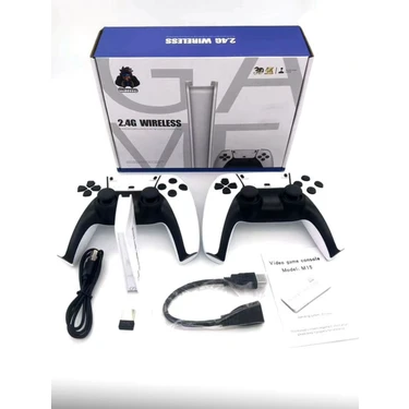 M15 Ultra Çift Kollu Retro Klasik Game Stick | Kablosuz Ps5 Tasarım | 20.000 Yüklü Oyun | Tv HDMI