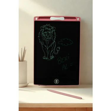 Barotti Her Yaşa Uygun Grafik Tasarım 8.5 Inç Dijital LCD Yazı ve Çizim Tableti – Kalemli, Hafif ve
