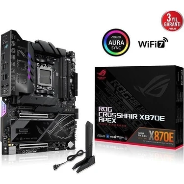 Asus Rog Crosshaır X870E Apex Ddr5 Typec 2x Pcıe 5.0 Am5 Atx Fiyatı