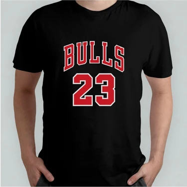 Chicago Bulls 23 - Michael Jordan %100 Pamuklu Bisiklet Yaka Fiyatı
