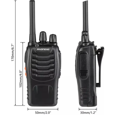 Baofeng BF-88E Pmr El Telsizi 2'li Sert (Kulaklıklı) TYPE-C