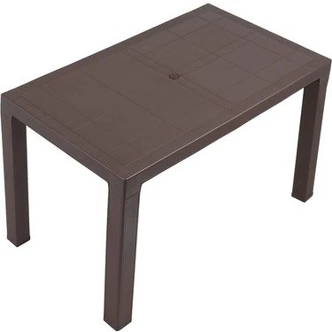 Mandella Kahverengi Elit Rattan Masa 70x120 cm 1 Adet Konforlu ve Dayanıklı Bahçe