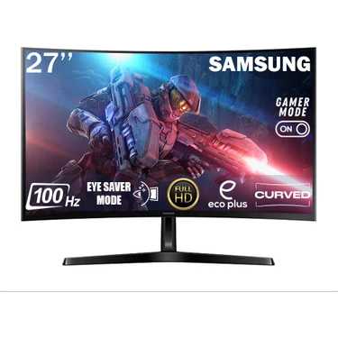 Samsung Essential S3 27" 4 Ms 100 Hz Full HD Curved LED Monitör