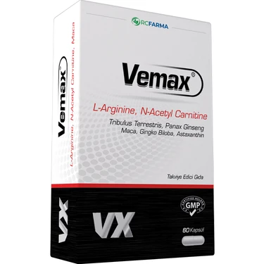 Vemax L-Arginine N-Acetyl Carnitine 60 Kapsl Fiyat Vemax L-Arginine N-Acetyl Carnitine 60 Kapsl Fiyat
