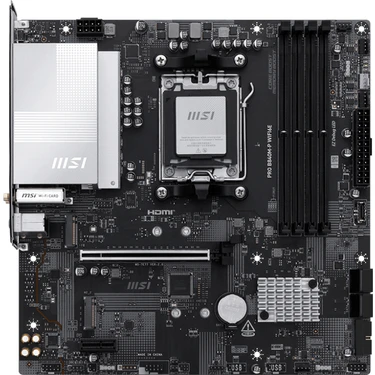 MSI PRO B840M-P WIFI6E 8000MHz (OC) DDR5 Soket AM5 M.2 HDMI mATX