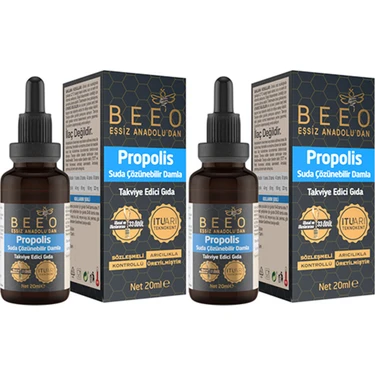 BEE'O 2'li Suda Çözünebilir Propolis Damla