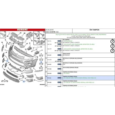 On Tampon Sıs Far Plastıgı Cıtroen C4 Pıcasso 7414.SJ Fiyatı