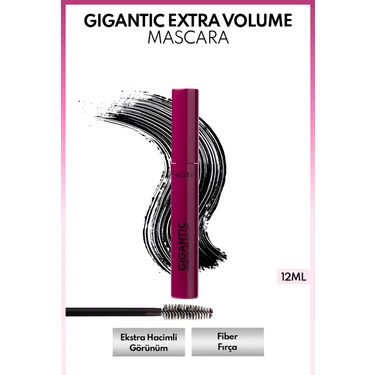 Note Gigantic Ekstra Hacim ve Takma Kirpik Etkili Maskara -