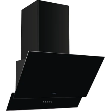 Teka 60 cm Duvar Tipi Davlumbaz Siyah Cam 400 m³/h Yüksek Emiş Gücü ve Sessiz Çalışma