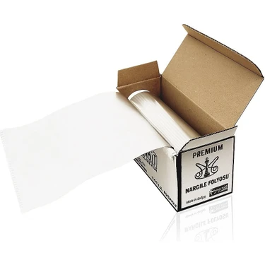 Nargile Store Nargile Lüle Kutulu Kalın Folyo-Özel Kesme Aparatlı Nargile 40 Micron Nargile